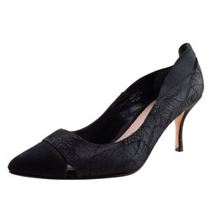 Glint Pumps, Classics Black Fabric Women Shoes Size 8.5 Medium